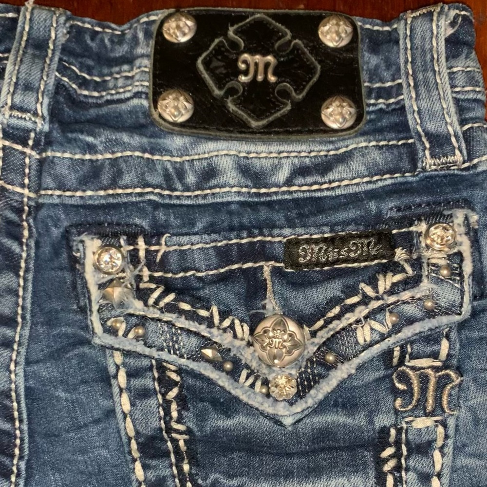 MISS ME GIRLS Jeans Capri size 12 - Picture 2 of 11